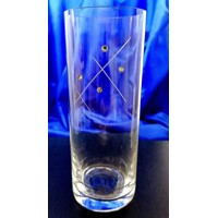 LsG-Crystal Skleničky Longdrink 24 x Swarovski krystal broušené dekor Carla CX-494 340ml 6 Ks.