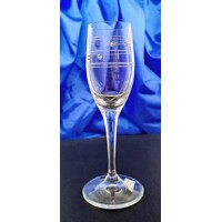 LsG-Crystal Skleničky na likér ručně broušené/ ryté s krystaly SWAROVSKI dekor Claudia  dárkové balení Lara-s535 60ml 2 Ks.