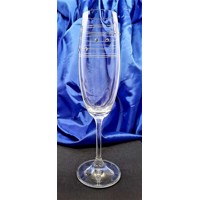Sektkelch/ Champagner Glas mit SWAROVSkI Kristallen Hand geschliffen Muster Cl...