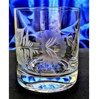 LsG-Crystal Skleničky na Whisky ručně broušené ryté dekor Růže WH-545 280ml 2 Ks.