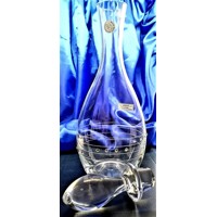 Kristall Flasche mit SWAROVSKI Kristallen Hand geschliffen Claudia 1000/ 200 ml 1+6 Stück.