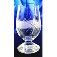 Eierlikör Glas/ Eierlikörgläser Hand geschliffen Muster Kante 572 140 ml 6 Stü...