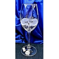 LsG-Crystal Skleničky broušené na bílé víno 24 x  Swarovski dekor Kanta dárkov...