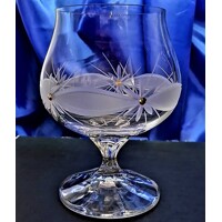 Weinbrand Glas/ Cognacgläser mit SWAROVSKI Kristallen Hand geschliffen Muster Kante -s579 250 ml 6 S