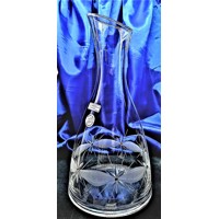 Kristall Flasche mit Gläsern 15 x Swarovski Stei...