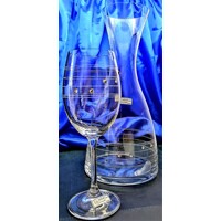 Kristallflasche mit 2 Kristallgläsern SWAROVSKI Kristall S-610 1200/ 250 ml 3 Stück.