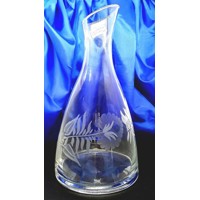 Dekanter/ Flasche Kristallglas Hand geschliffen Muster Alt - Rose L-L-617 1200 ml 1 Stück.