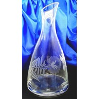 LsG-Crystal Dekantér karafa  na víno vodu ručně ryté broušené dekor Růže originál balení Dec-617 1200ml 1 Ks.