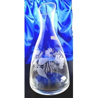 Dekanter/ Flasche Hand geschliffen Muster Hagebutte Geschenkkarton L-616 1200 ...