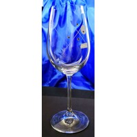 Weißwein Glas/ Weißweingläser mit SWAROVSKI Kristallen Hand geschliffen Muster Karla 666 460 ml 2 St