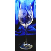 LsG-Crystal Skleničky na červené víno ručně broušené ryté dekor Růže Viola-724 450ml 6 ks.