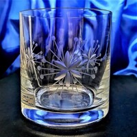 LsG-Crystal Skleničky na Whisky broušené dekor Vločka dárkové balení satén Bar...