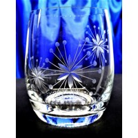 Mehrzweck Glas/ Mehrzweckgläser Hand geschliffen Muster Schneeflocke X-737 300...