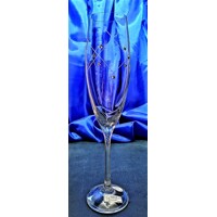 Sektgläser/ Champagner Glas 42 x Swarovski Steine Hand geschliffenen Muster Cornelia 780 230 ml 6 Stk.