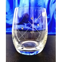 Whisky Glas/ Whiskygläser SWAROVSKI Stein 8 x Hand geschliffen Muster 781 280 ml 2 Stk.