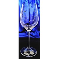 Geburtstag Glas/ Jubiläums Glas 7 x  SW - Stein Kristall Muster Conni 529 450 ...