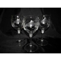 Weißweingläser/ Weißwein Glas Muster Fisch Hand geschliffení 805 240 ml 6 Stk.