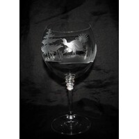 Rotweingläser/ Burgund Glas Jagtmotive Hand geschliffene Vögeln Geschenkkarton 825 460 ml 6 Stk.