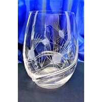 Rotwein Glas/ Mehrzweckgläser Hand geschliffen Muster Distel Turbulenz-852 500...