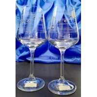 Mehrzweckgläser Swarovski Hand geshliffen Muster Claudia S-861 150ml 6 Stk.