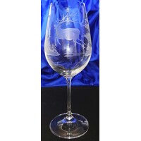 Rotwein Glas/ Rotweingläser Hand geschlffen Muster Hirsch GeschenkkartonV-869 ...