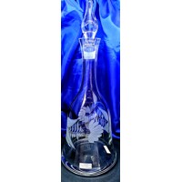 LsG-Crystal Láhev na whisku a koňak ručně broušená/ rytá dekor Šípek zabroušená zátka original balení LA-914 1000ml 1 Ks.