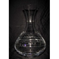 LsG-Crystal Dekantér na víno vodu 9 x Swarovski krystal ručně broušené dekor C...