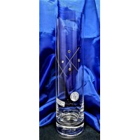 LsG-Crystal Váza skleněná vázička 4 x Swarovski ...