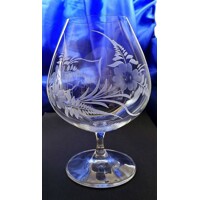 Geburtstag Glas/ Jubiläums Weinbrand Kristallglas Hand geschliffen J-956 880 ml 1 Stück.