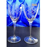 LsG-Crystal Skleničky na víno červené ručně broušené dekor Galaxie original balení Kate-1010 400ml 6 Ks.