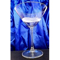 LsG-Crystal Skleničky na Martini/ koktejly ručně broušené dekor Kanta dárkové balení satén Lara-1042 210ml 2 Ks.