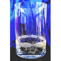 Lsg-Crystal Váza skleněná broušená/ rytá 10 x SW...