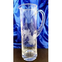 LsG-Crystal sklo Džbán skleněný ručně broušený dekor Víno KR-3008 500 ml 1 Ks