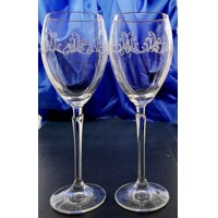 Weißwein Glas/ Weißweingläser mit Goldrand veredelt Arabesken CX-3005 250ml 6 ...