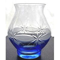 Kerzenhalter/ Vase blau Kante WA-12090 1 Stück.