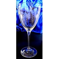 LsG-Crystal Skleničky na bílé víno ručně broušené dekor Vločka Kate-0149 250ml 2 Ks.