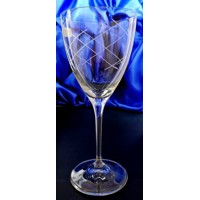 LsG-Crystal Skleničky na bílé víno ručně broušené dekor Galaxie dárkové balení...