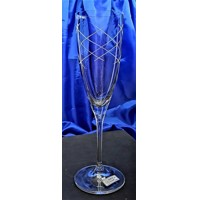 LsG-Crystal Skleničky na šampaňské sekt prosecco ručně broušené ryté dekor Gal...