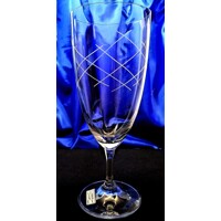 LsG-Crystal Skleničky na pivo sekt broušené ryté dekor Galaxie Kat 3749 380ml 6 Ks.