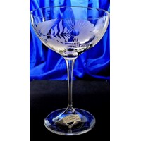 LsG-Crystal Skleničky na šampus miska ručně broušené dekor Šípek Kate-2701 210ml 6 Ks.