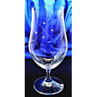 Bier Glas/ Biergläser 8 x Swarovski Stein Muster Karla Hand geschliffen MG-675...