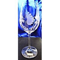 Rotwein Glas/ Weißwein Glas Hand geschliffen Muster Hagebutte Viola-6638 350ml 2 Stk.