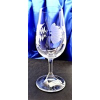 Weißweingläser/ Weißwein Glas Hand geschliffen Muster Hagebutte Glas-1095 200m...