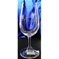 LsG-Crystal Skleničky na bílé víno ručně broušené dekor Bodlák dárkové balení satén Glas-2095 200 ml 6 Ks.