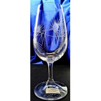 LsG-Crystal Skleničky na bílé víno ručně broušené dekor Bodlák dárkové balení satén Glas-2095 200ml 6 Ks.