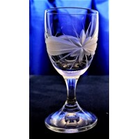 LsG-Crystal Skleničky na lihoviny/ likéry panáky s nožičkou dekor Kanta L-2274 80 x 40 mm 30ml 6 Ks.