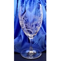 LsG-Crystal Jubilejní sklenice se jménem na pivo k výročí dekor Ječmen broušená rytá  J-1079 350 ml 1 Ks.