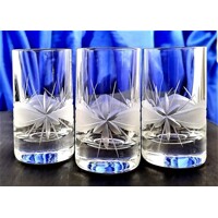 Schnaps Glas/ Korn/ Slivowitz Gläser Hand geshliffen Kante Geschenkkarton Barline-7028 35ml 6 Stück.