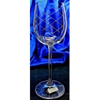 Weißwein Glas / Weißweingläser Hand geschliffen Muster Galaxie Geschenkkarton Erika-9638 260 ml 6 Stk.