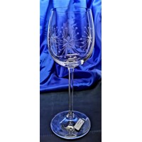 Weißwein Glas/ Weißweingläser Hand graviert Muster Schneeflocke Erika-6988 260...